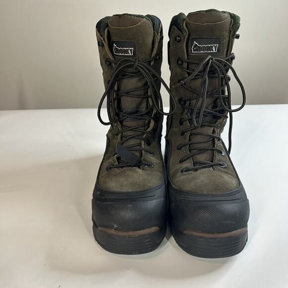 Rocky Blizzard Stalker Waterproof 1200G Insulated Steel Toe Boot 7465 Mens 10 M - Picture 2 of 11